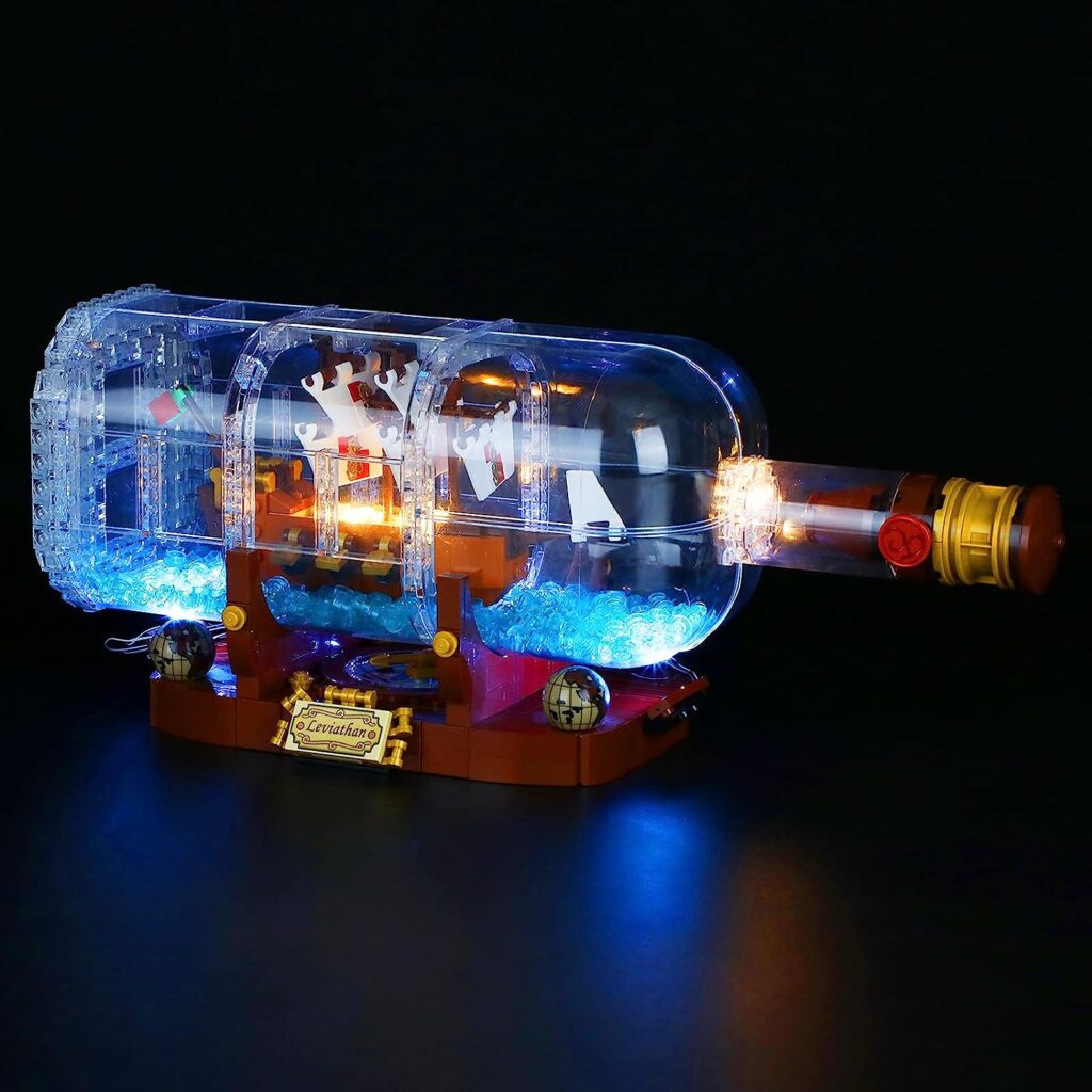 Light Kit for Lego Ideas Pirate ship in a bottle 92177