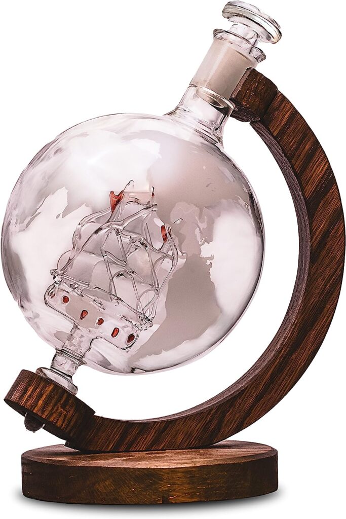 Whiskey Decanter with Ship Inside